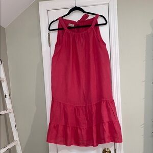 Elegant Pink Midi Dress